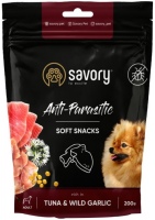 Photos - Dog Food Savory Soft Snacks Anti-Parasitic with Tuna/Wild Garlic 200 g 