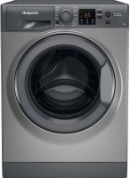 Photos - Washing Machine Hotpoint-Ariston NSWF 743U GG UK N silver