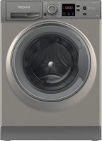 Photos - Washing Machine Hotpoint-Ariston NSWM 1045 CGG UK N silver