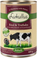 Photos - Dog Food Lukullus Adult Wet Food Beef/Turkey 1