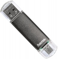 Photos - USB Flash Drive Hama Laeta Twin USB 2.0 64 GB