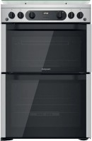 Photos - Cooker Hotpoint-Ariston HDM67G0CCX/UK stainless steel