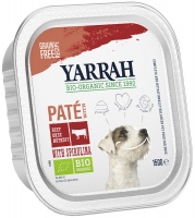 Photos - Dog Food Yarrah Organic Dog Pate with Beef/Chicken 12 pcs 12