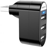 Photos - Card Reader / USB Hub Borofone DH3 