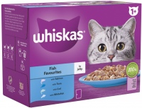 Photos - Cat Food Whiskas 1+ Fish Favourites in Jelly  96 pcs