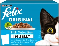 Photos - Cat Food Felix Original Fish Selection in Jelly 40 pcs 