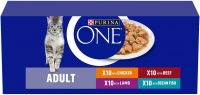 Photos - Cat Food Purina ONE Adult Mixed Selection Pouch 40 pcs 