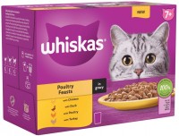 Photos - Cat Food Whiskas 7+ Poultry Feasts in Gravy  48 pcs