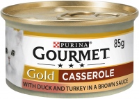 Photos - Cat Food Gourmet Gold Casserole Duck/Turkey  12 pcs