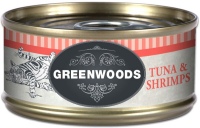 Photos - Cat Food Greenwoods Adult Tuna/Shrimps Fillet 6 pcs 