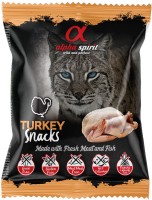 Photos - Cat Food Alpha Spirit Cat Turkey Snacks  50 g