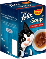 Photos - Cat Food Felix Soup Farm Selection  18 pcs