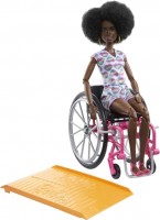 Photos - Doll Barbie Doll With Wheelchair and Ramp HJT14 