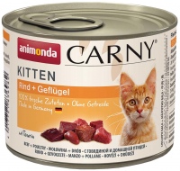 Photos - Cat Food Animonda Kitten Carny Beef/Poultry 200 g 