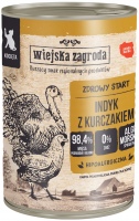 Photos - Cat Food Wiejska Zagroda Kitten Canned Turkey with Chicken  400 g