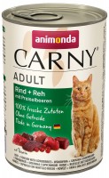 Photos - Cat Food Animonda Adult Carny Beef/Venison with Cowberries  400 g 6 pcs