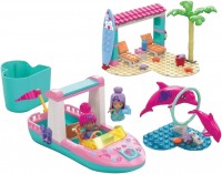 Photos - Construction Toy MEGA Bloks Barbie Color Reveal Dolphin Exploration Building Set HHW83 