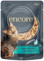 Photos - Cat Food Encore Tuna Fillet with Whitebait in Broth Pouch  16 pcs