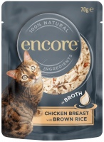 Photos - Cat Food Encore Chicken Breast with Brown Rice in Broth Pouch  48 pcs