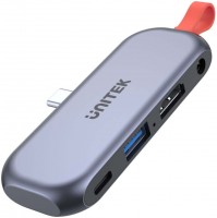 Photos - Card Reader / USB Hub Unitek uHUB Q4 Lite 4-in-1 USB-C Hub for iPad Pro and Air with HDMI and 100W Power Delivery 