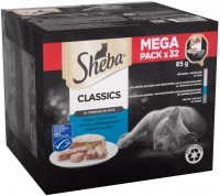 Photos - Cat Food Sheba Classic Ocean Collection in Terrine Trays  32 pcs