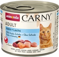 Photos - Cat Food Animonda Adult Carny Chicken/Salmon  200 g 6 pcs