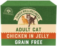 Photos - Cat Food James Wellbeloved Adult Cat Chicken in Jelly  96 pcs