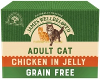 Photos - Cat Food James Wellbeloved Adult Cat Chicken in Jelly  12 pcs