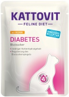 Photos - Cat Food Kattovit Diabetes Pouch with Chicken  48 pcs