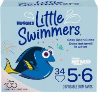 Photos - Nappies Huggies Little Swimmers 5-6 / 34 pcs 