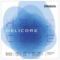 Photos - Strings DAddario Helicore Single G Orchestral Double Bass 1/8 Medium 