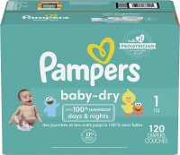 Photos - Nappies Pampers New Baby-Dry 1 / 120 pcs 