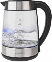 Photos - Electric Kettle Nedis WIFIWK10CGS 2200 W 1.7 L  stainless steel