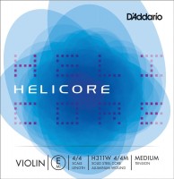 Photos - Strings DAddario Helicore Single Aluminium Wound E Violin 4/4 Medium 