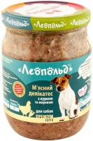 Photos - Dog Food Leopold Meat Delicacies with Chicken 6 pcs 6