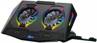 Laptop Cooler Conceptronic THYIA02B ERGO 2-Fan Gaming Laptop Cooling Pad with Mobile Holder, RGB 