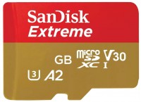 Memory Card SanDisk Extreme V30 A2 UHS-I U3 microSDXC for Mobile Gaming 128 GB