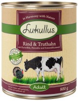 Photos - Dog Food Lukullus Adult Wet Food Beef/Turkey 24