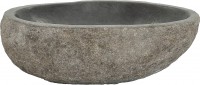 Photos - Bathroom Sink VidaXL Basin River Stone 242666 290 mm