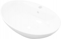 Photos - Bathroom Sink VidaXL Ceramic Basin Oval 140678 585 mm