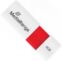 USB Flash Drive MediaRange USB 2.0 Flash Drive with Slide Mechanism 4 GB