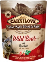 Photos - Dog Food Carnilove Adult Wild Boar with Rosehip Pouch 300 g 1