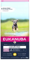 Photos - Dog Food Eukanuba Grain Free Puppy Small Medium Breed Chicken 12 kg 