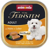 Photos - Dog Food Animonda Vom Feinsten Adult Chicken/Liver 150 g 1