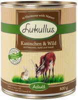 Photos - Dog Food Lukullus Adult Wet Food Rabbit/Game 800 g 24