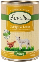 Photos - Dog Food Lukullus Adult Wet Food Rabbit/Turkey 400 g 1