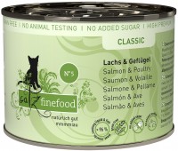 Photos - Cat Food Catz Finefood Classic Canned Salmon/Poulry 200 g  6 pcs