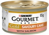 Photos - Cat Food Gourmet Gold Savoury Cake Salmon  12 pcs