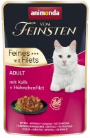 Photos - Cat Food Animonda Adult Vom Feinsten Veal/Chicken Filet  18 pcs