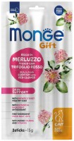 Photos - Cat Food Monge Gift Skin Support Codfish with Red Clover 15 g 